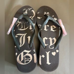 Juicy Couture y2k flip flops vtg